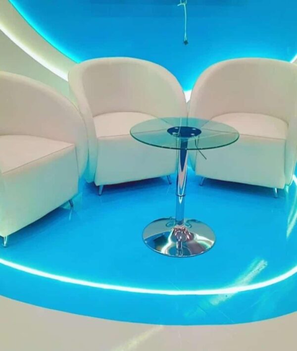 Rental White Round Chairs